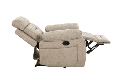 Wilbur 1 Seater Manual Recliner Armchair - Latte
