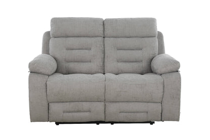 Wilbur 2 Seater Manual Recliner Sofa - Grey