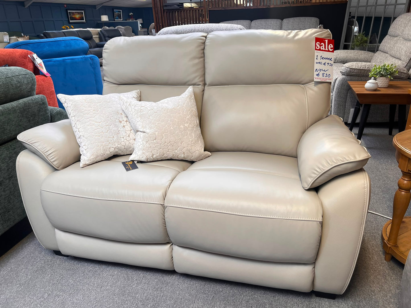 Nerano 2 Seater Fixed Cashmere Sofa - Floor Model Only