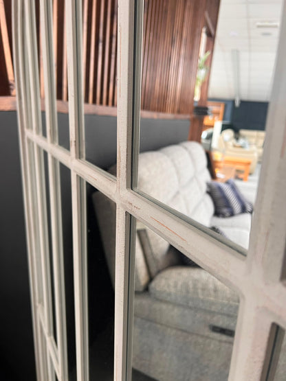 Arched Window Pane Mirror - Floor Model Only