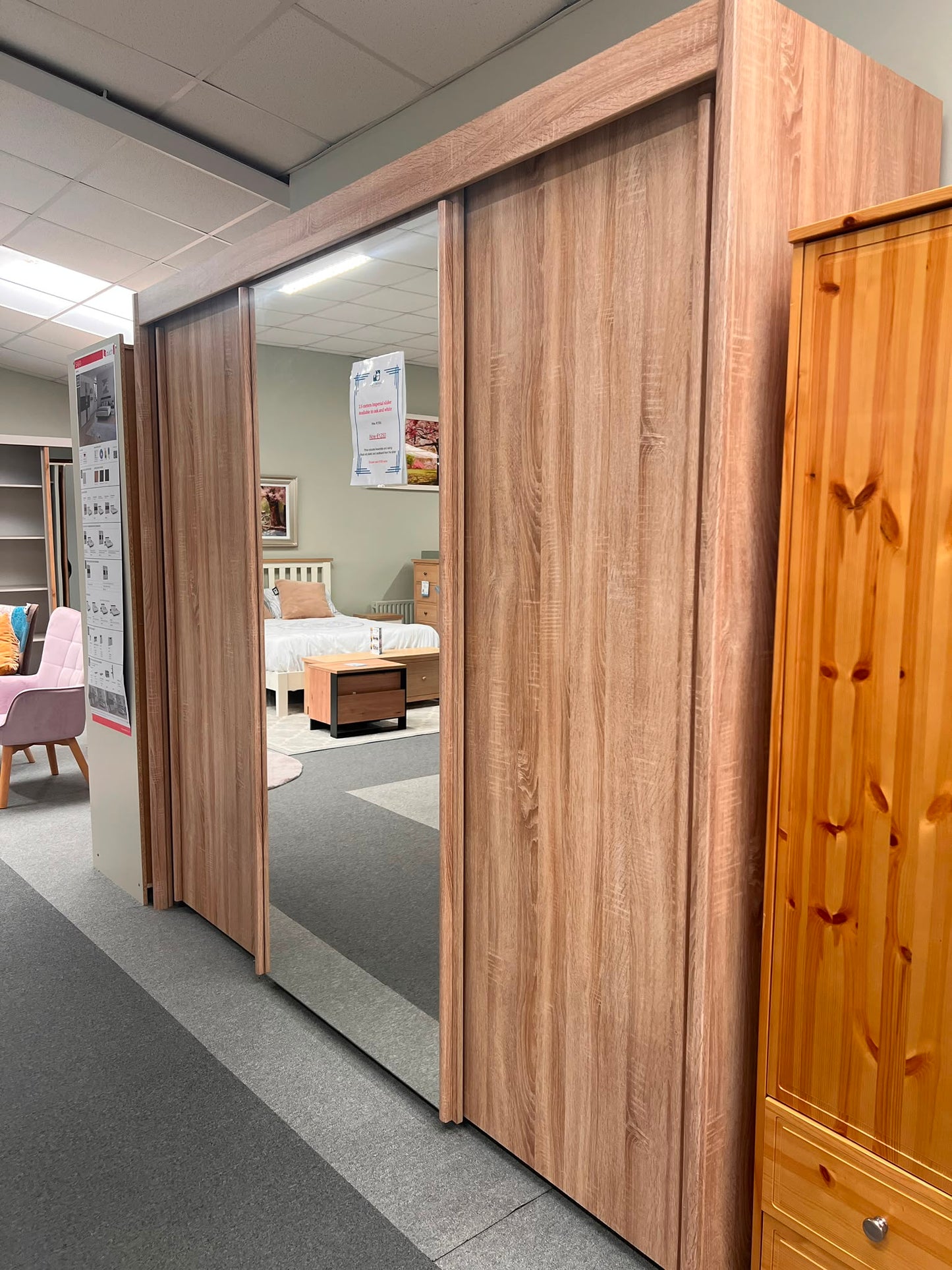 Imperial 2.5m Sliding Wardrobe - Sonoma Oak