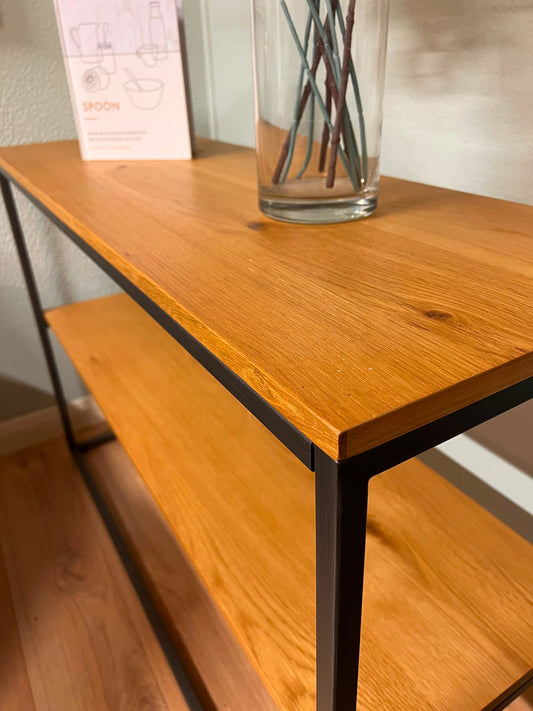 Console Table - Industrial Oak & Metal Collection