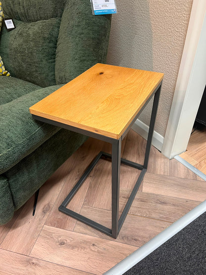 Side Table - Industrial Oak & Metal Collection