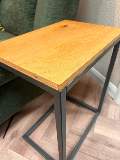 Side Table - Industrial Oak & Metal Collection