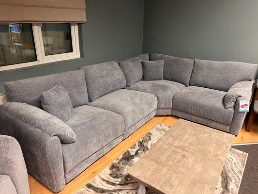 Corfu Corner Sofa - Grey - Floor Model