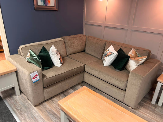 Corner Sofa - Irish Made - Floor Model - Khaki Green