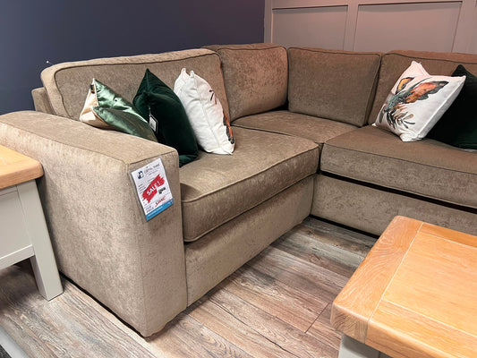 Corner Sofa - Irish Made - Floor Model - Khaki Green