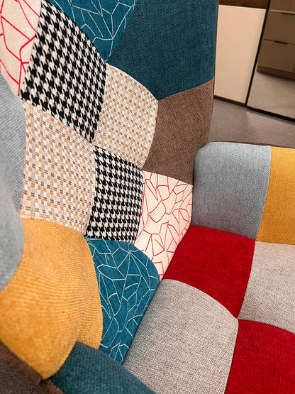 Taylor Patchwork Wingback Chair