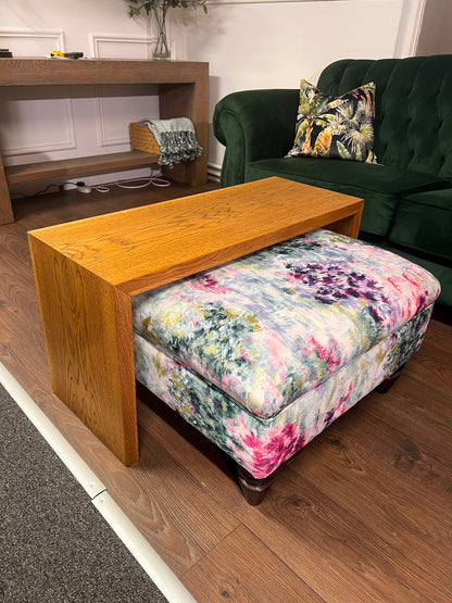 Multi Colour Irish Made Footstool - Floor Model