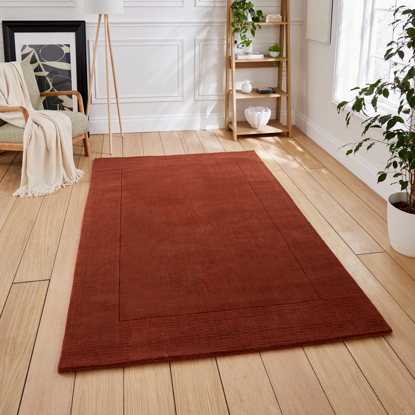Windsor Wool Rug - Terracotta