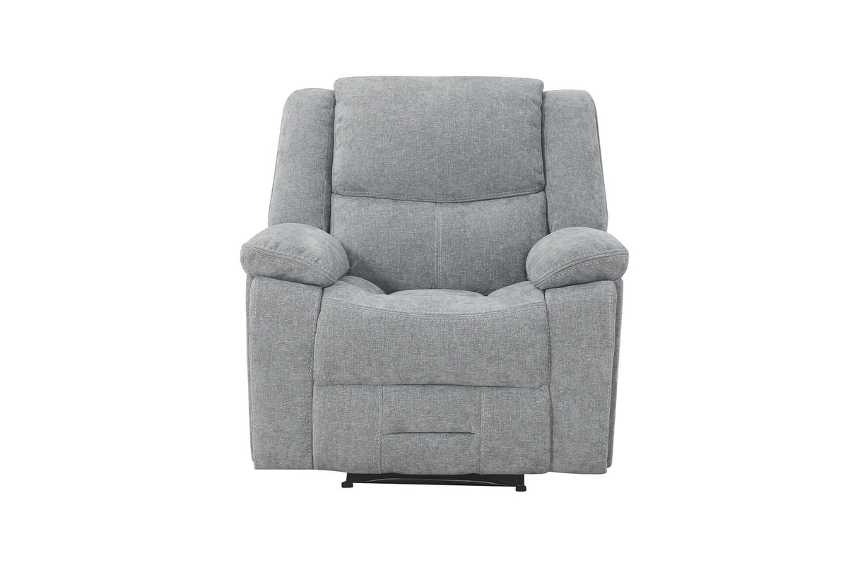 Weston 1 Seater Manual Recliner Chair - Grey