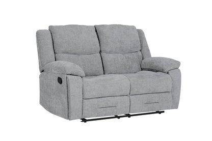 Weston 2 Seater Manual Recliner Sofa - Grey