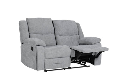 Weston 2 Seater Manual Recliner Sofa - Grey