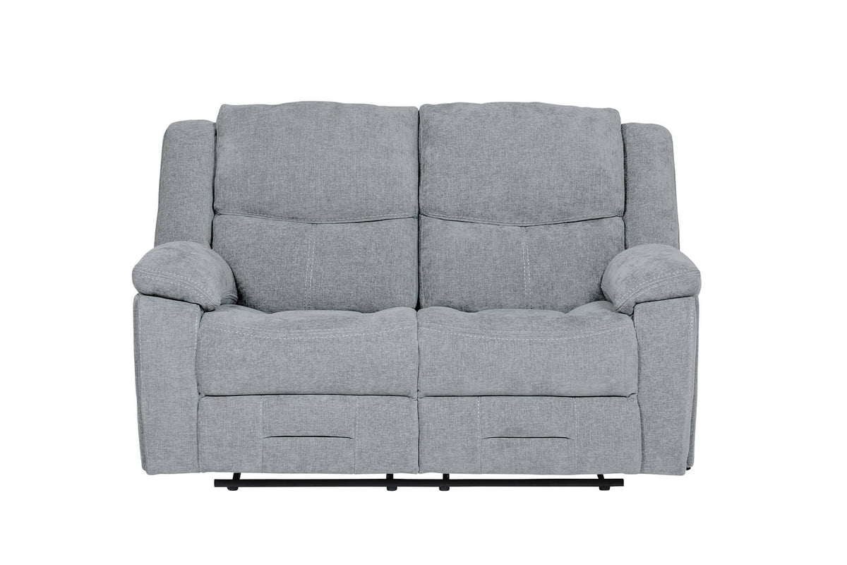 Weston 2 Seater Manual Recliner Sofa - Grey