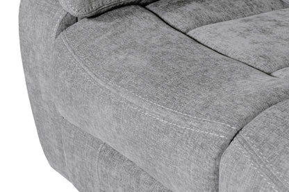 Weston 2 Seater Manual Recliner Sofa - Grey