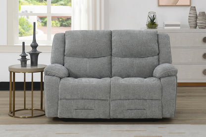 Weston 2 Seater Manual Recliner Sofa - Grey