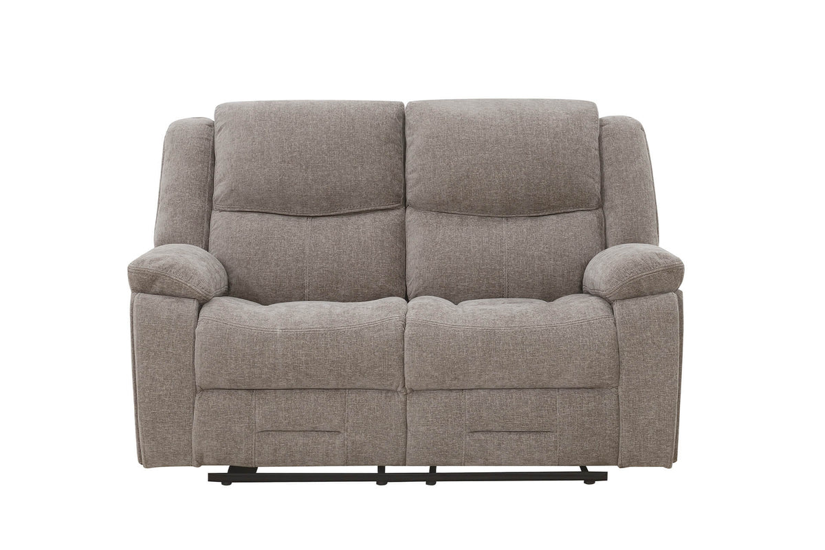 Weston 2 Seater Manual Recliner Sofa - Mocha