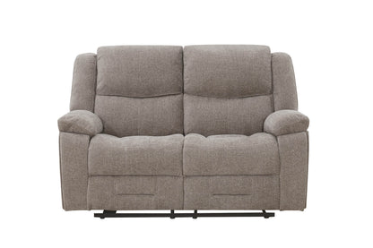 Weston 2 Seater Manual Recliner Sofa - Mocha