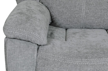 Weston 3 Seater Manual Recliner Sofa - Grey