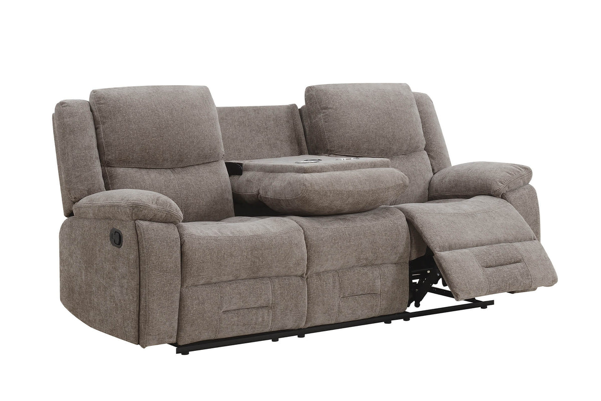 Weston 3 Seater Manual Recliner Sofa - Mocha