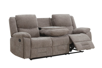 Weston 3 Seater Manual Recliner Sofa - Mocha
