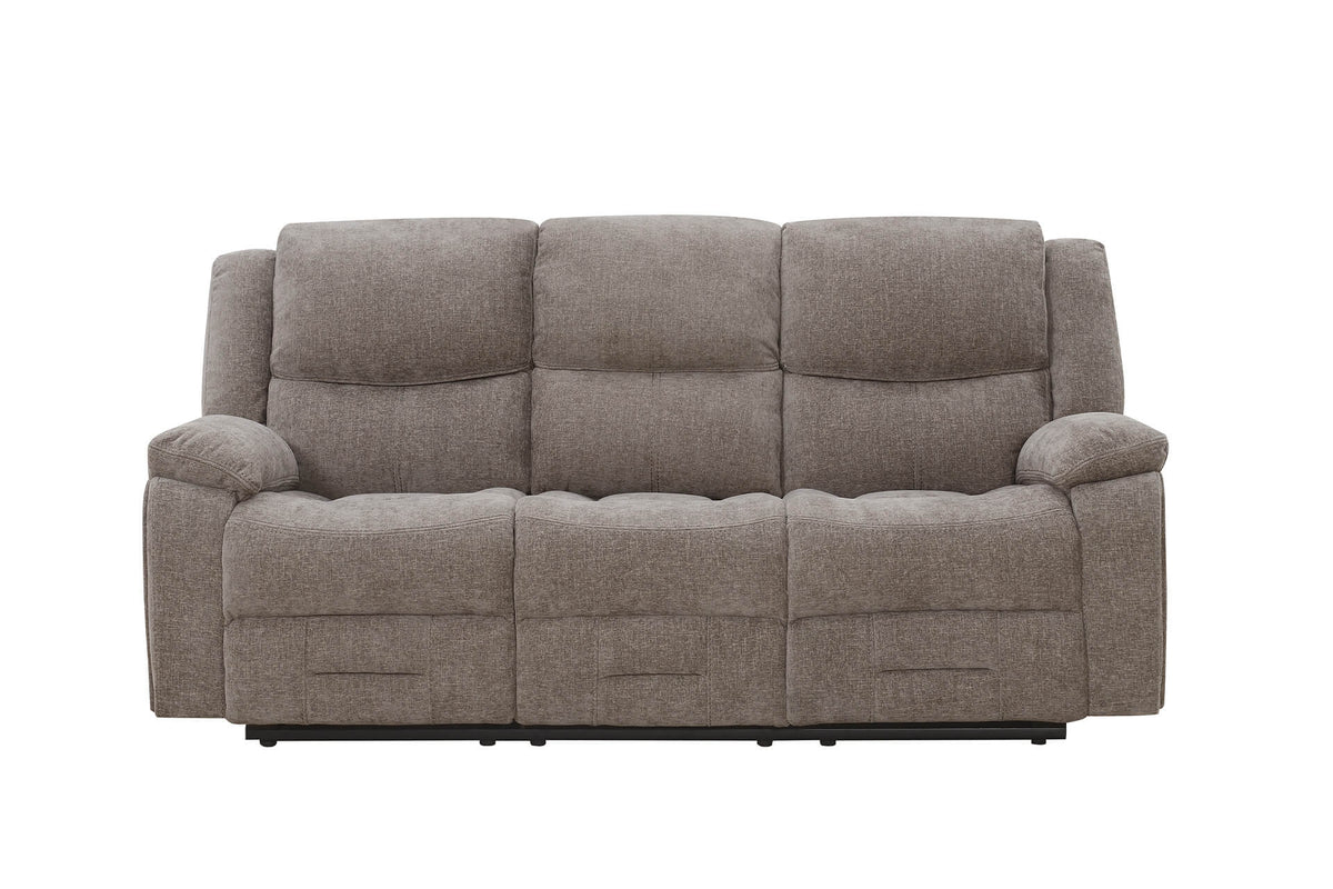 Weston 3 Seater Manual Recliner Sofa - Mocha