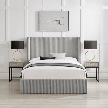 Gemini Storage Bed (LB74) - Grey Cord - Multiple Sizes