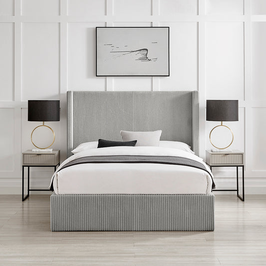 Gemini Storage Bed (LB74) - Grey Cord - Multiple Sizes