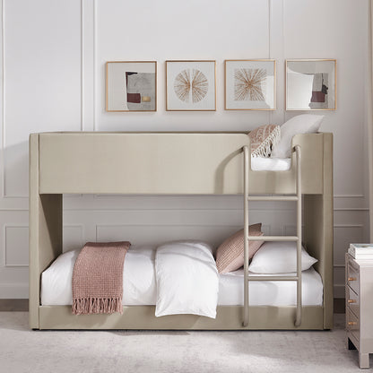 Eloise Bunk Bed (LB89) - Taupe Velvet