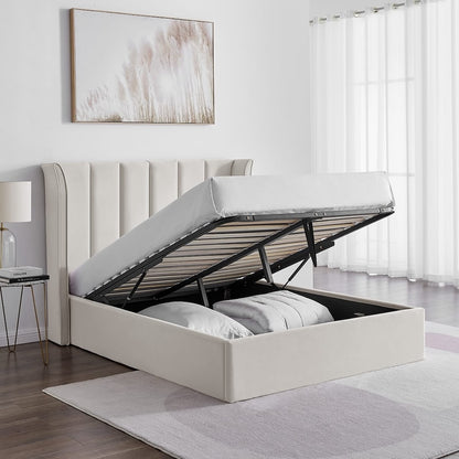 Polaris Storage Bed (LB69) - Natural - Multiple Sizes