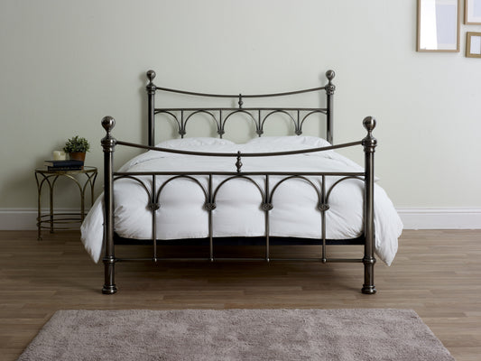 Callisto Bed (LB17) - Black Chrome - Multiple Sizes