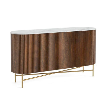 Harvard Sideboard - Walnut w/ Marble Top - Multiple Sizes