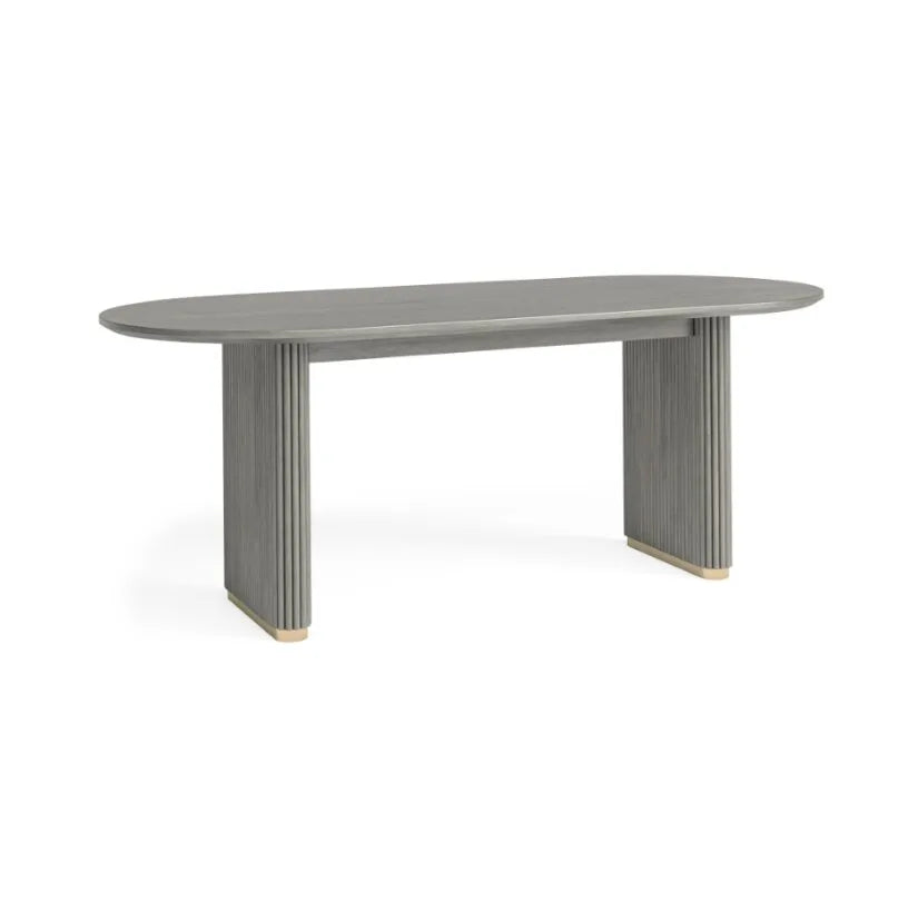 Isabella Oval Dining Table - Grey