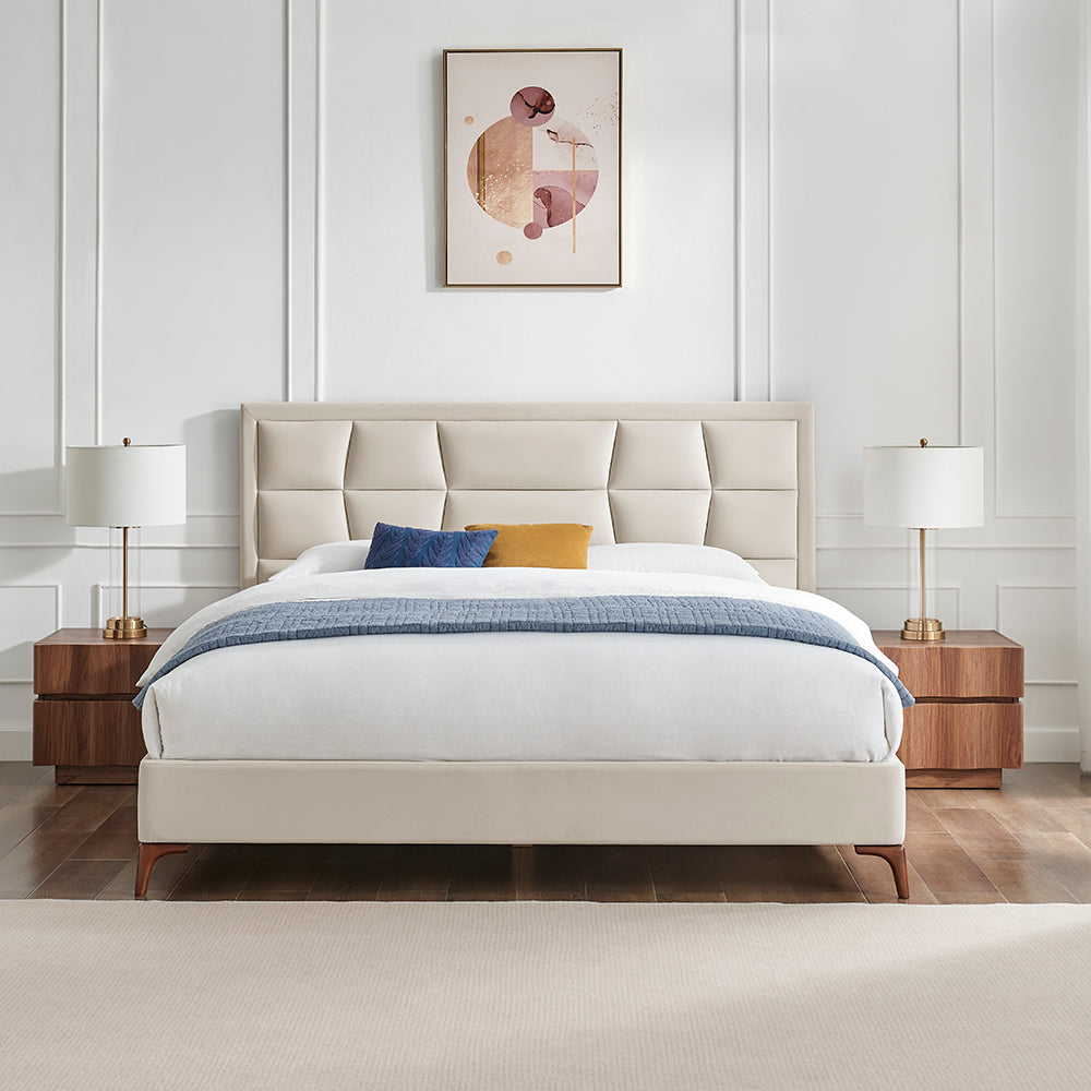 Carmen Bed (LB87) - Natural - Multiple Sizes
