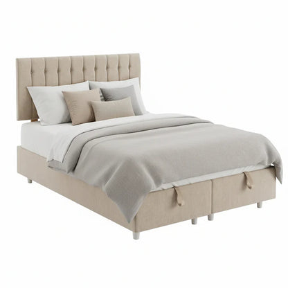 Bella Storage Bed - Stone - Multiple Sizes