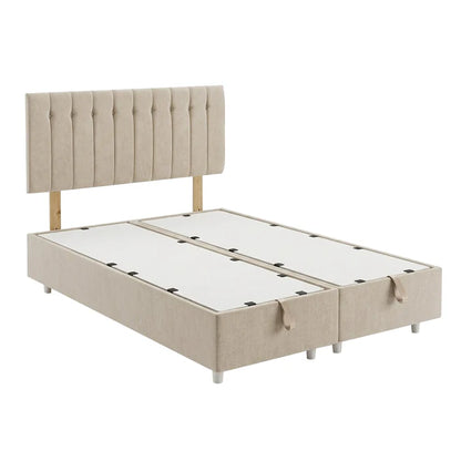 Bella Storage Bed - Stone - Multiple Sizes
