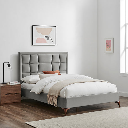 Carmen Bed (LB87) - Silver - Multiple Sizes