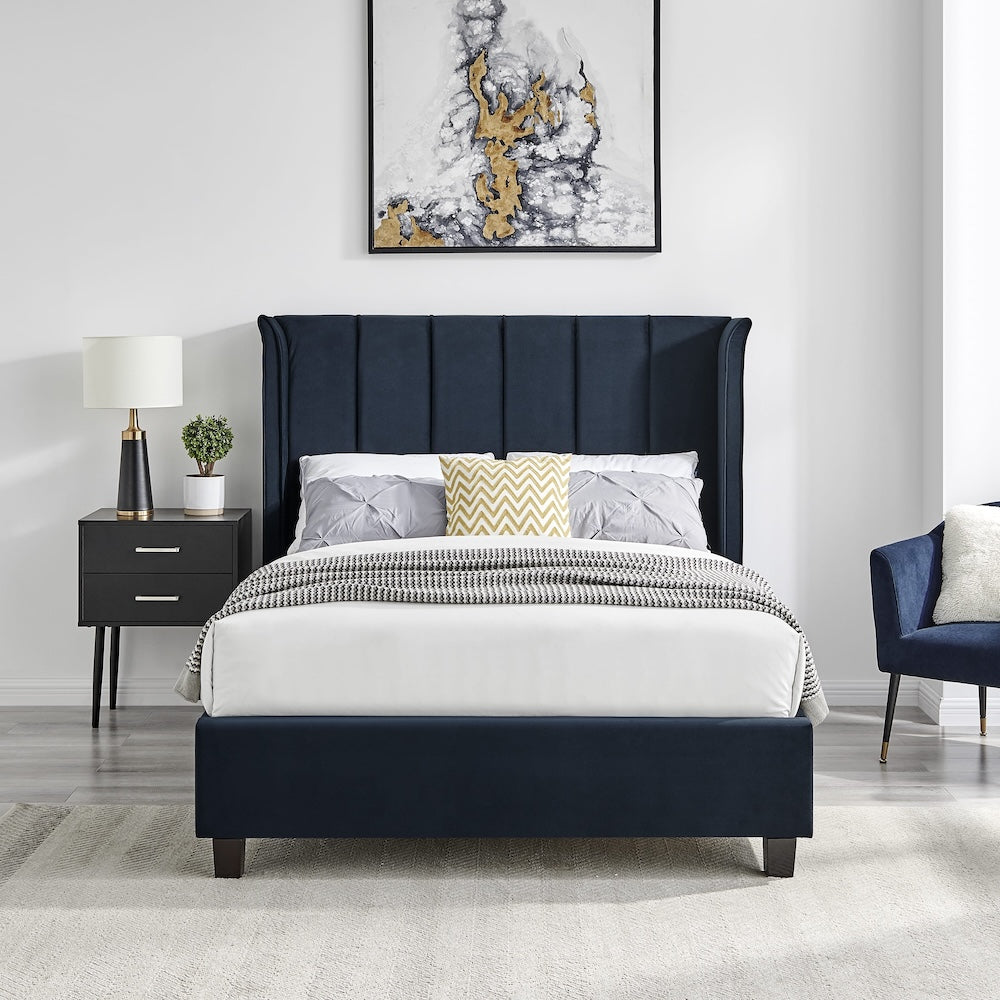 Polaris Bed Frame (LB66) - Navy - Multiple Sizes