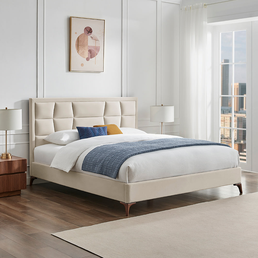 Carmen Bed (LB87) - Natural - Multiple Sizes