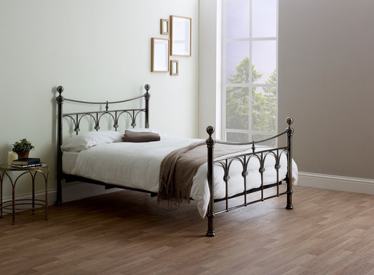 Callisto Bed (LB17) - Black Chrome - Multiple Sizes