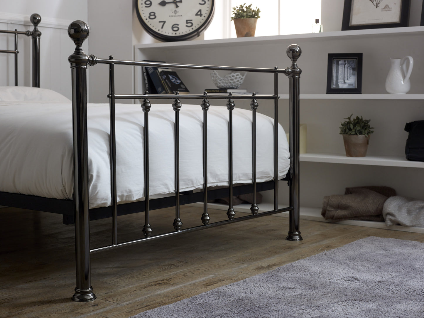 Libra Bed (LB16) - Black Chrome - Multiple Sizes