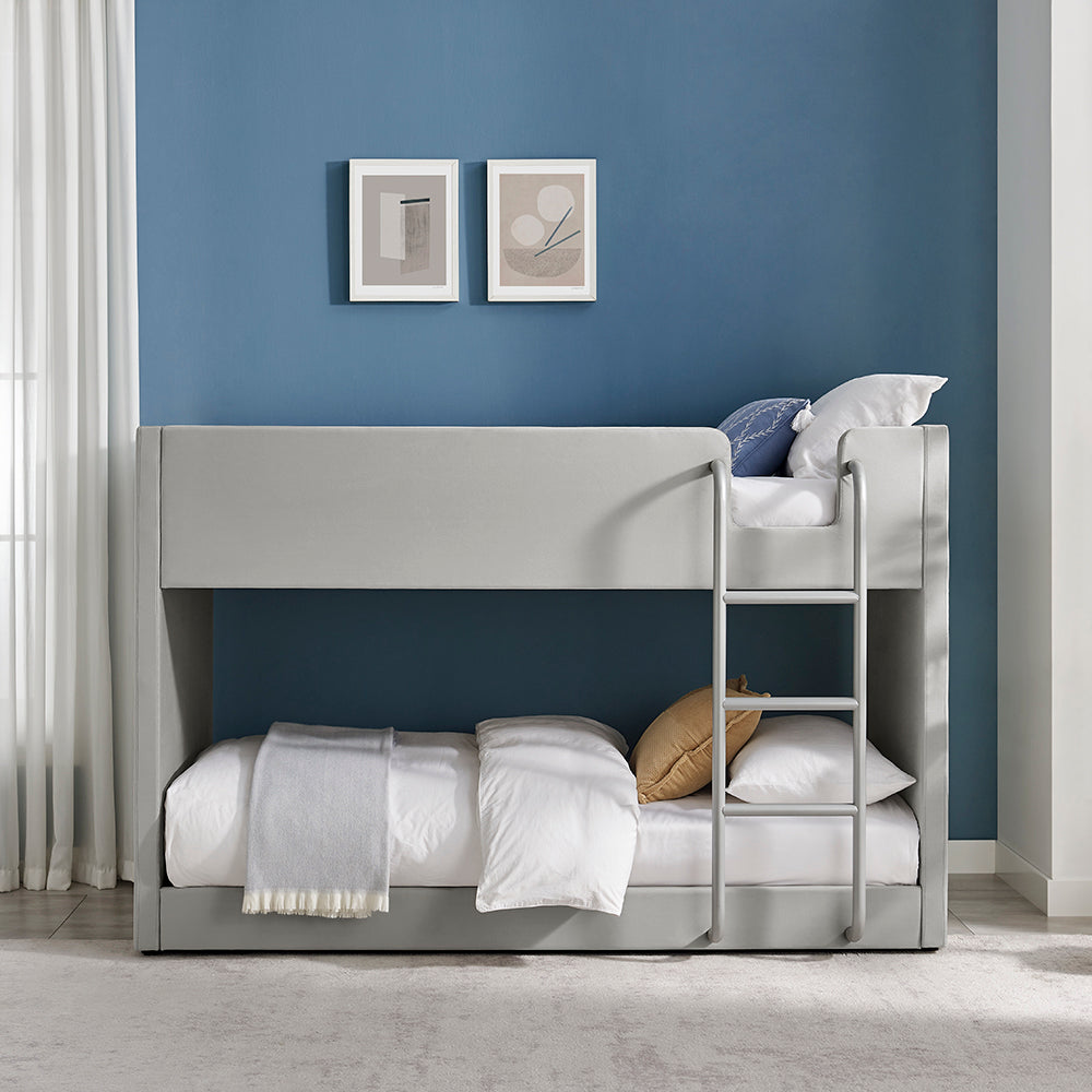 Eloise Bunk Bed (LB89) - Grey Velvet