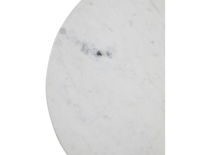 Lucas Round Dining Table - Black w/ Marble Top