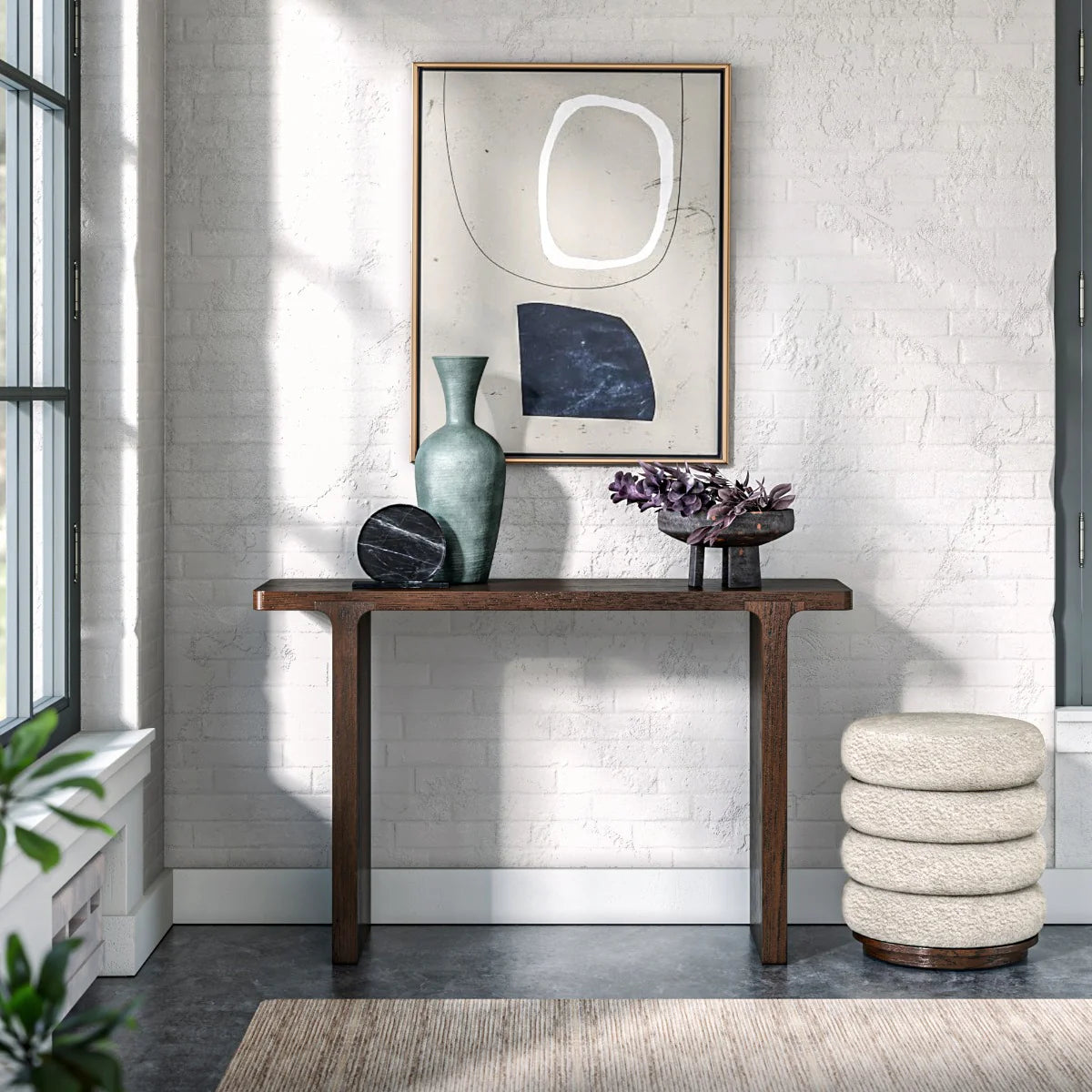 California Console Table - Dark Oak