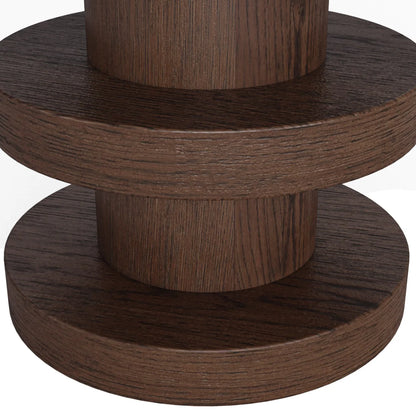 California Bobbin Side Table - Dark Oak