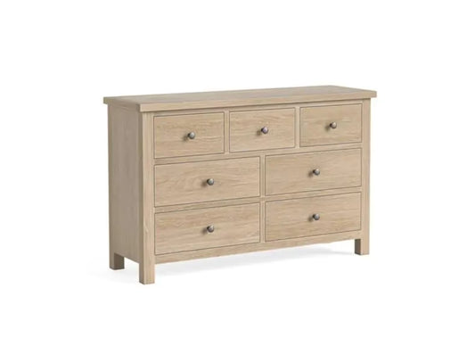 Modern Country 3 Over 4 Chest - Oak