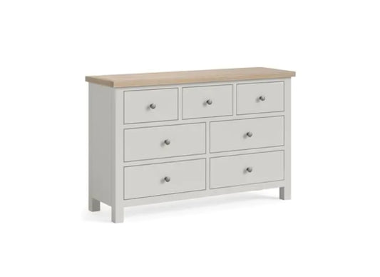 Modern Country 3 Over 4 Chest - Stone Grey