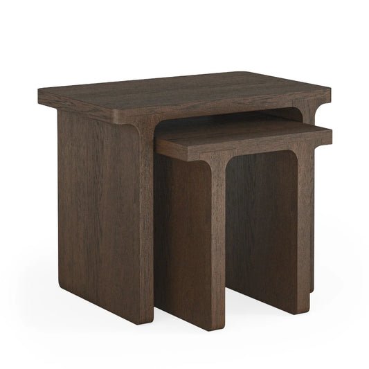 California Rectangular Nest of Tables - Dark Oak