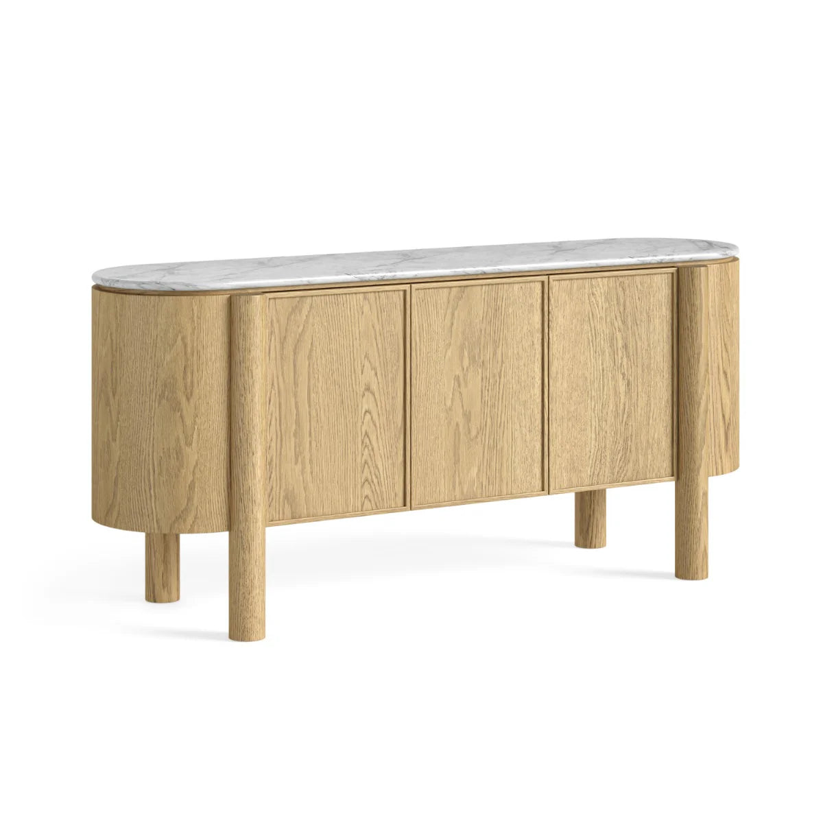 Phoenix Sideboard - Oak w/ Marble Top - Multiple Sizes