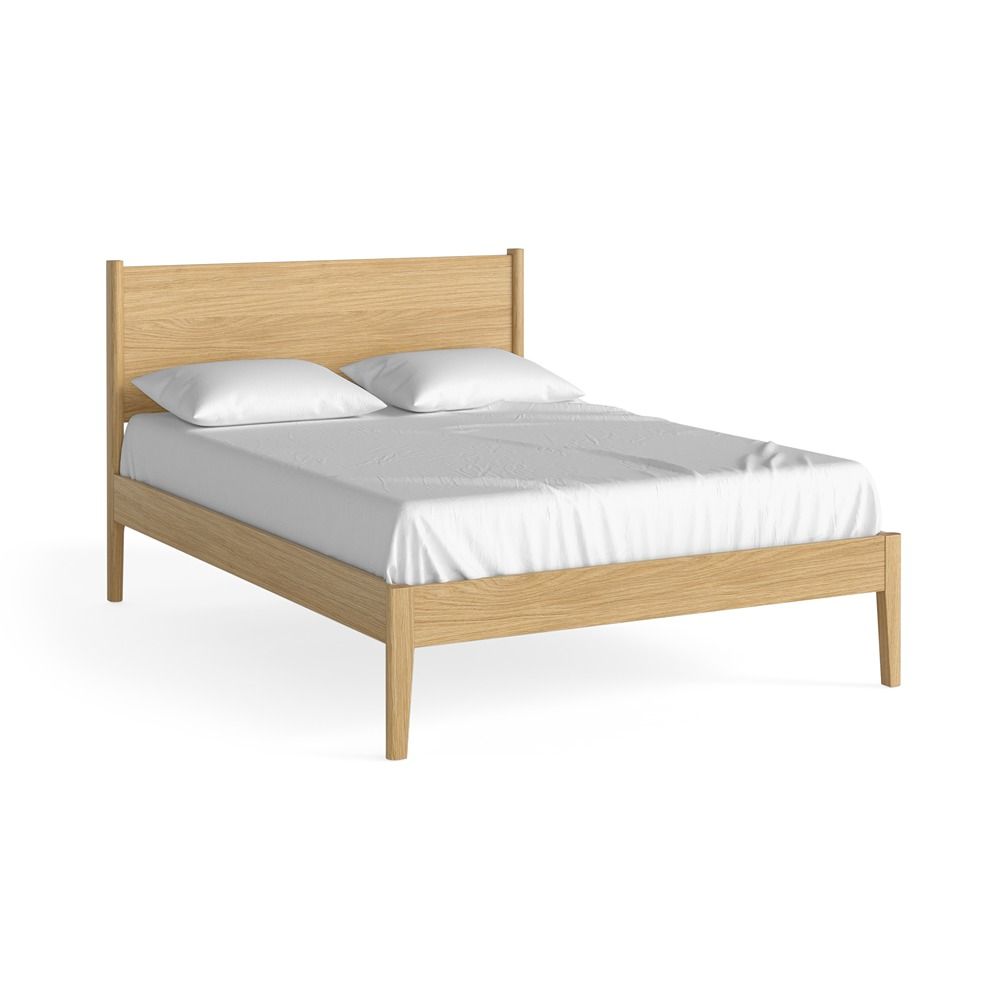 Paris Panelled Bed Frame - Natural Oak - Multiple Sizes